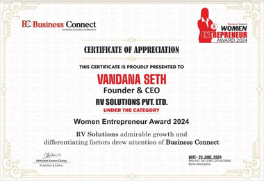 Women Entrepreneur Award 2024